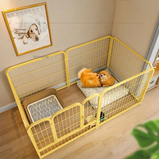 Wrought Iron Pet Fence: Modern Indoor Kennel & Isolation Door