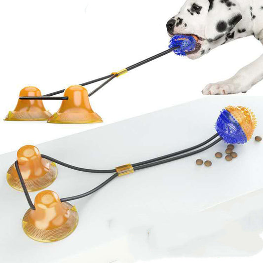 Heavy-Duty Suction Cup Dog Toy | Tug, Chew, and Teaser for Pets