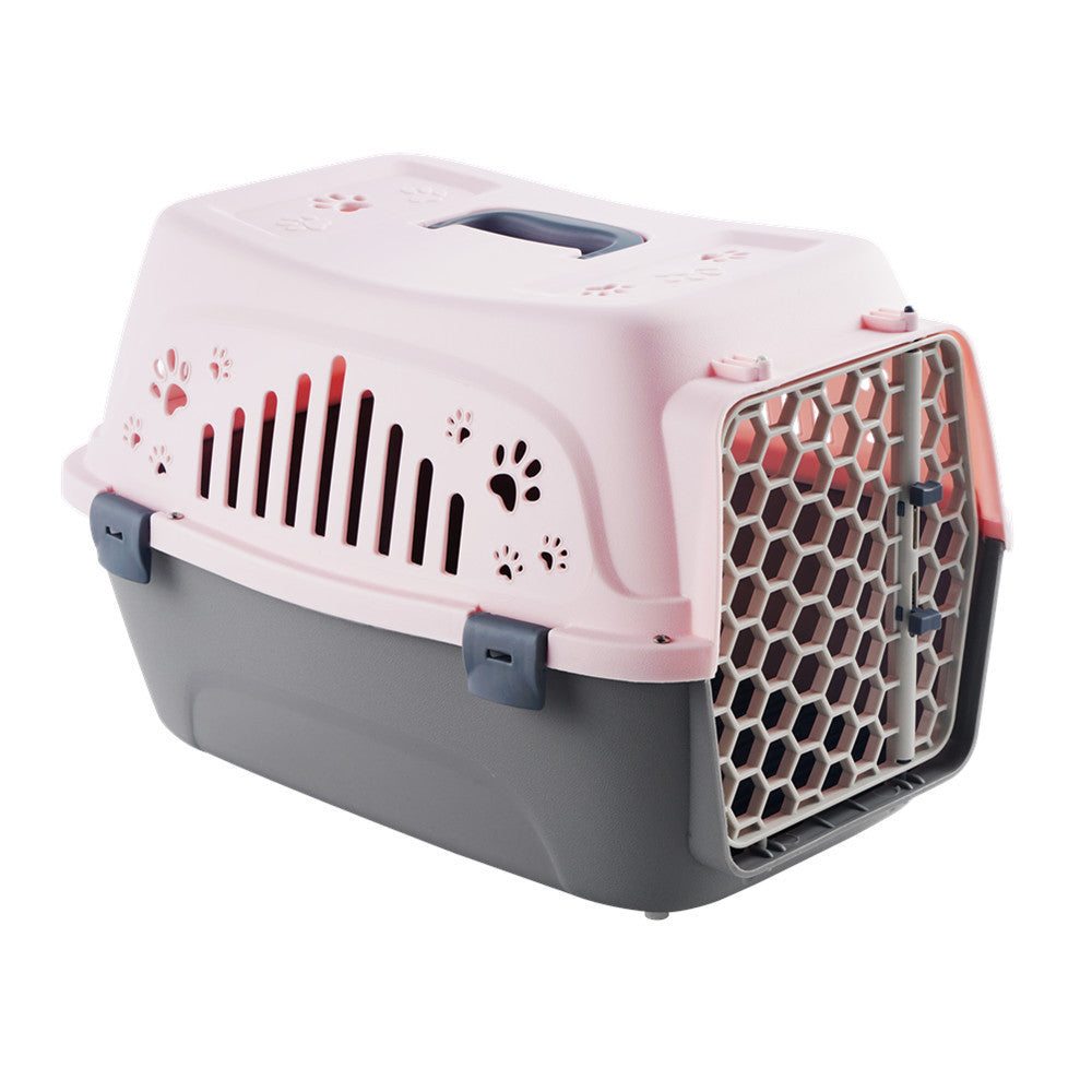 Portable Pet Travel Carrier | Cat Air Box, Small/Medium Dog Cage Outing Bag
