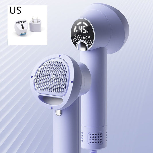 Smart Pet Hair Dryer & Comb | Silent, No-Harm Grooming Blower for Dogs & Cats