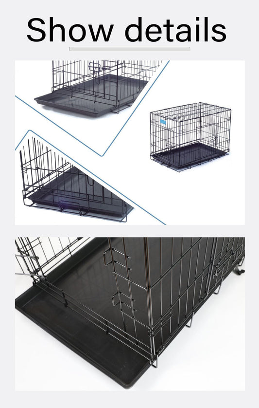 Durable Cat & Labrador Folding Cage | Portable Wire Pet Crate for Large Animals