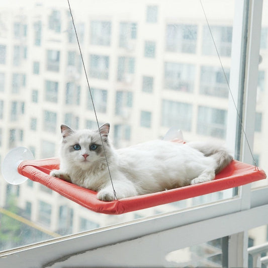 Suction Cup Cat Window Hammock Bed | Hanging Pet Litter Sucker Perch