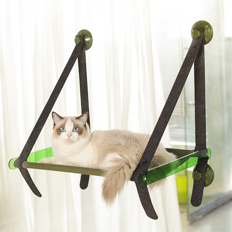 Durable Cat Hanging Litter Hammock | Suction Cup Window Sill Pet Bed Swing