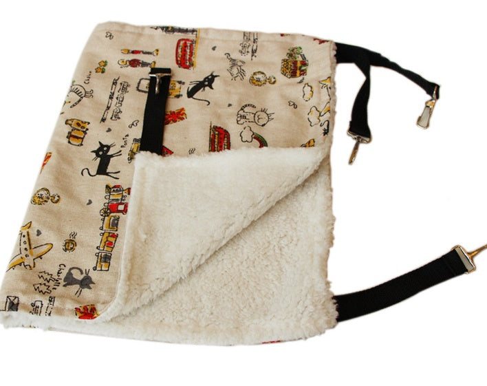 Adjustable Hanging Cat Bed Mat | 7 Colors Soft & Warm Winter Pet Cage Hammock