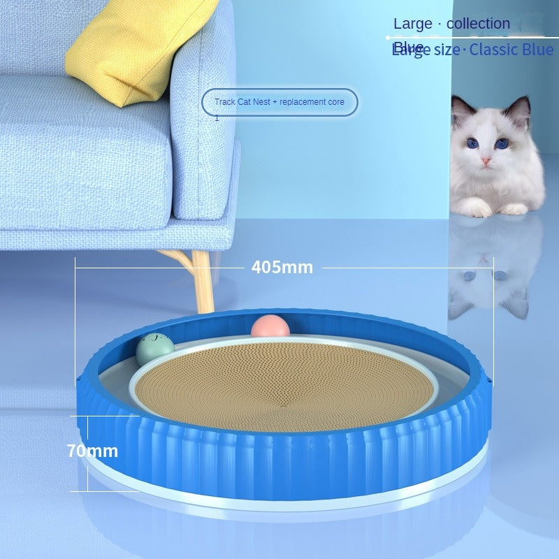 Modern Round Cat Scratching Pad | Wear-Resistant Claw Grinder Pet Product