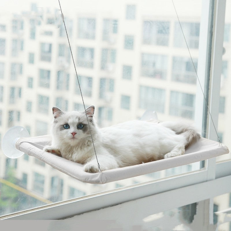 Suction Cup Cat Window Hammock Bed | Hanging Pet Litter Sucker Perch