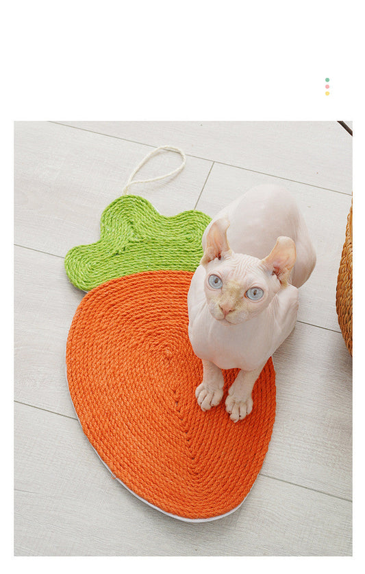 Cute Watermelon Cat Mat | Durable Sisal Grinding Claw Board for Cats