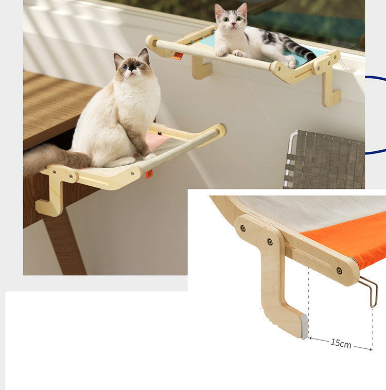 Hanging Cat Bed | Window, Balcony, or Bedside Suction Cup Pet Perch