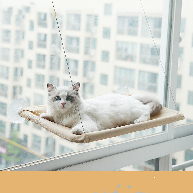 Suction Cup Cat Window Hammock Bed | Hanging Pet Litter Sucker Perch