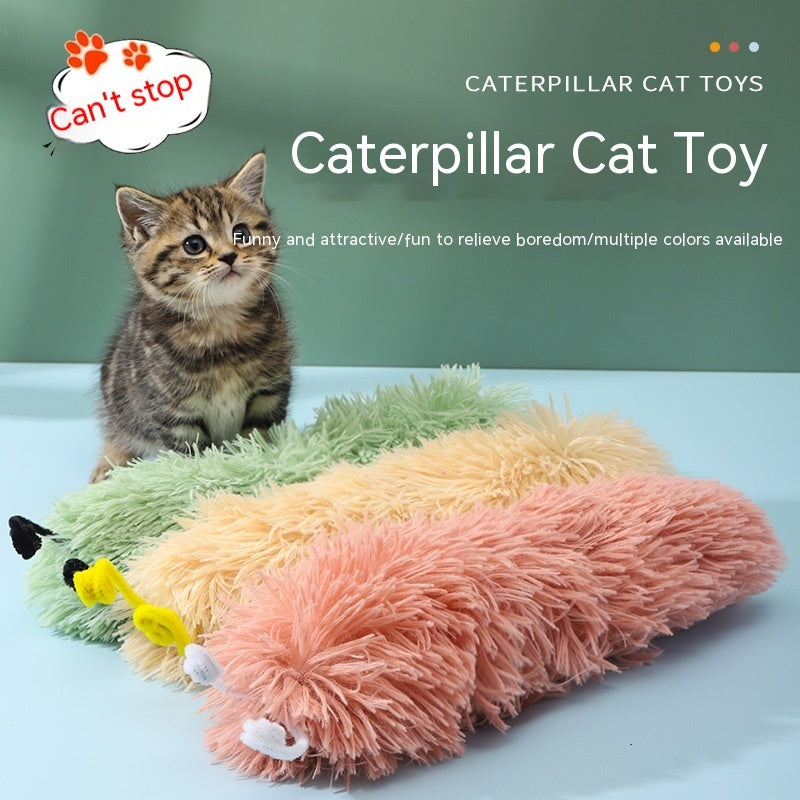 Caterpillar Ringing Paper Cat Toy | Self-Play, Bite-Resistant & Anxiety Relieving