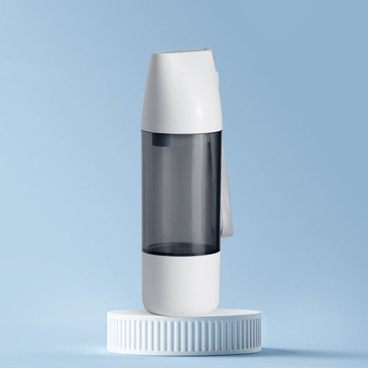 Outdoor Pet Water Bottle | 350ml Portable Dog Drinking Bowl and Food Feeder