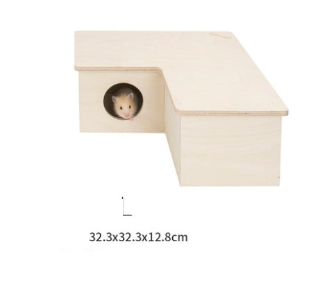 Hamster Multi-Level Nest & Hideout | Multi-Room Pet Habitat with Tunnels