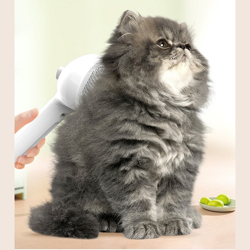 Mist Humidifier Dematting Tool | Self-Cleaning Dog & Cat Grooming Brush