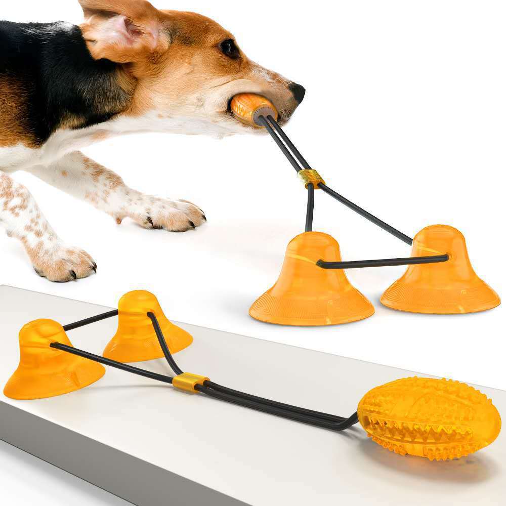 Heavy-Duty Suction Cup Dog Toy | Tug, Chew, and Teaser for Pets