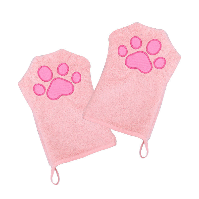 Dog Bathing Glove & Absorbent Towel | 2-in-1 Quick-Drying Pet Mitt