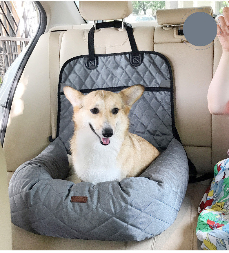 Multi-Purpose Pet Bed Car Seat Pad | 2-in-1 Folding Dog Carrier & Mattress