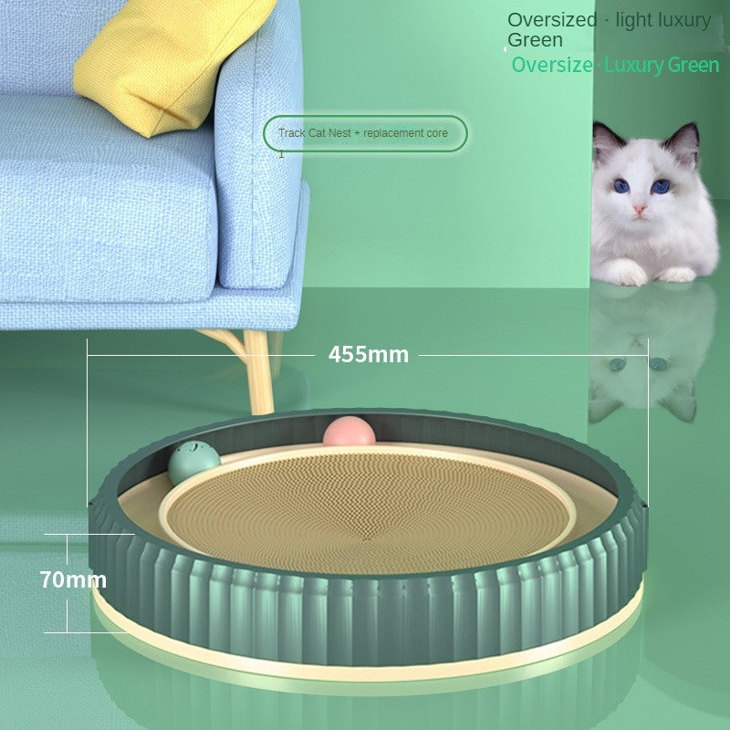 Modern Round Cat Scratching Pad | Wear-Resistant Claw Grinder Pet Product