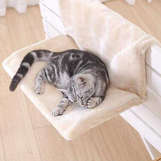 Modern Cat Bed Hammock | Elevated Breathable Pet Perch & Lounger
