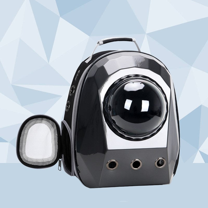 Breathable Pet Space Capsule Carrier Bag | Dog & Cat Travel Backpack Cage