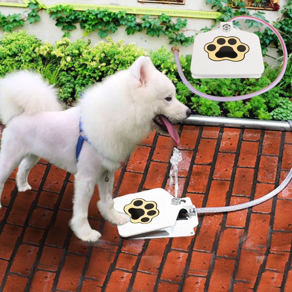 Fresh Water Outdoor Dog Fountain | Easy-to-Use Step Pedal Pet Waterer