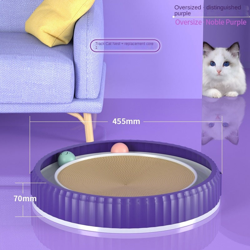 Modern Round Cat Scratching Pad | Wear-Resistant Claw Grinder Pet Product
