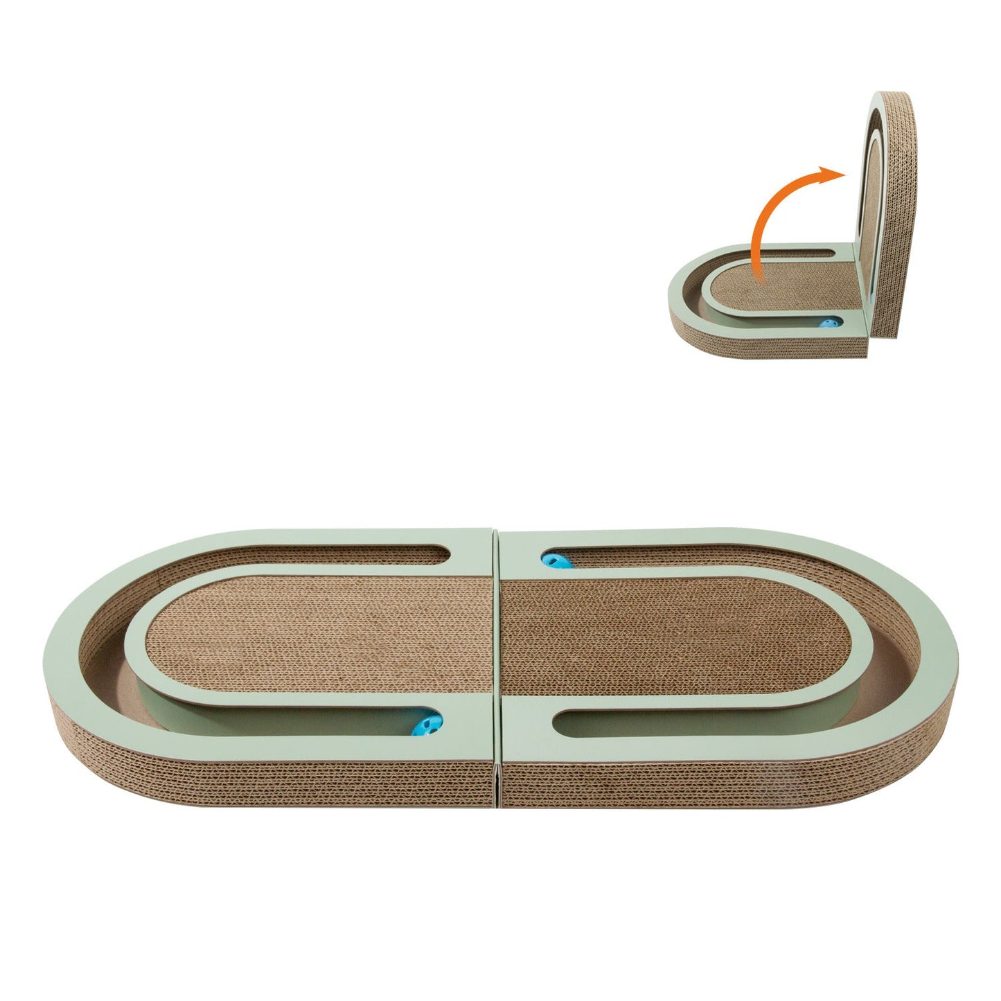 Durable Corrugated Folding Cat Scratcher | Pet Supplies Interactive Ball Toy