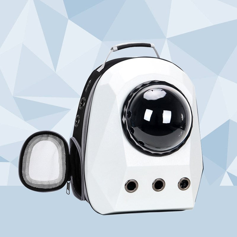 Breathable Pet Space Capsule Carrier Bag | Dog & Cat Travel Backpack Cage