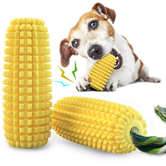 Durable Corn Stick Dog Toy | Squeaky, Bite-Resistant Rope Chew for All Breeds