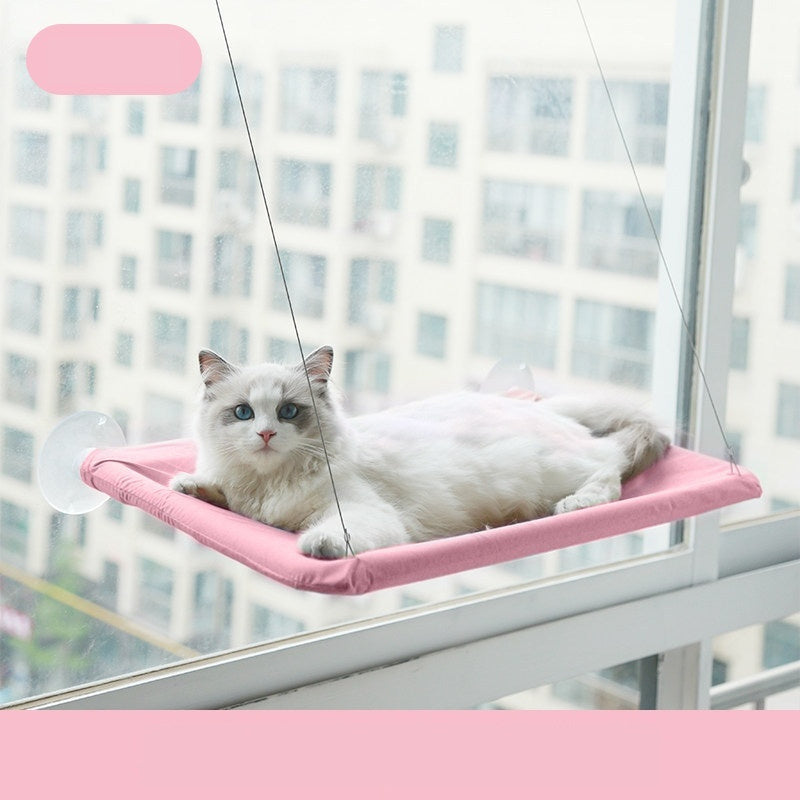Suction Cup Cat Window Hammock Bed | Hanging Pet Litter Sucker Perch