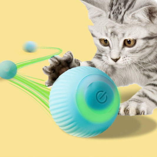 Interactive Cat Toy: USB Rechargeable Gravity Sensor Rolling Ball