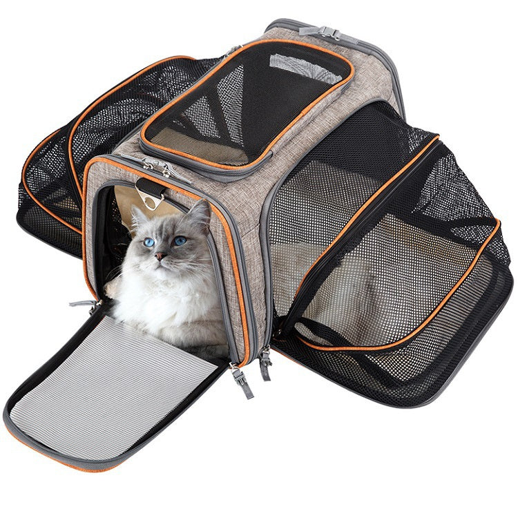 Airline Approved Expandable Pet Carrier | Foldable Soft-Sided Dog & Cat Travel Bag